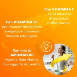 Sustenium Plus Integratore Energizzante per Stanchezza 22 Bustine Arancia