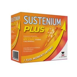 Sustenium Plus Integratore Energizzante per Stanchezza 22 Bustine Arancia