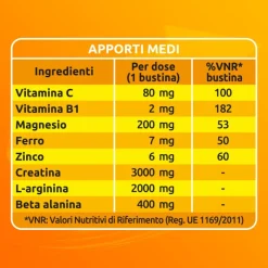 Sustenium Plus Integratore Energizzante per Stanchezza 22 Bustine Arancia