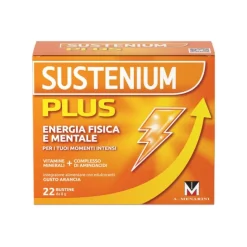 Sustenium Plus Integratore Energizzante per Stanchezza 22 Bustine Arancia