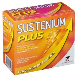 Sustenium Plus Integratore Energizzante per Stanchezza 22 Bustine Arancia