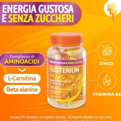Sustenium Plus per Energia e Funzione Cognitiva 90 Caramelle Gommose