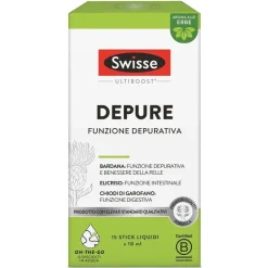 Swisse Depure Integratore Depurativo per Digestione e Pelle 15 Stick da 10ml
