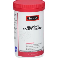 Swisse Omega 3 Concentrato Integratore per Cuore e Pressione 60 Capsule