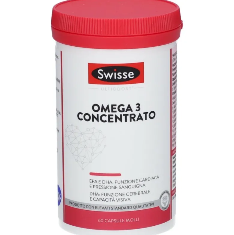 Swisse Omega 3 Concentrato Integratore per Cuore e Pressione 60 Capsule