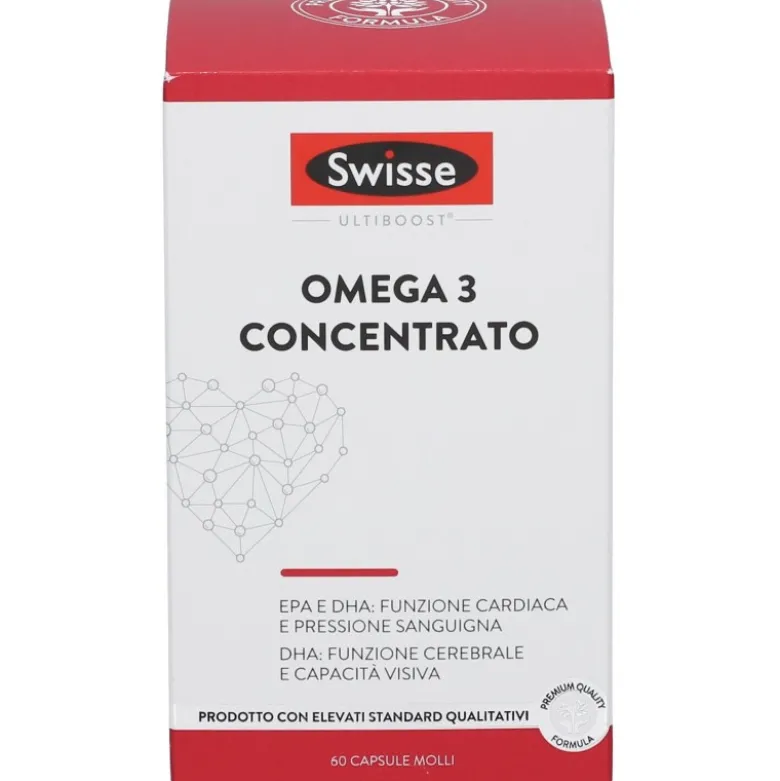 Swisse Omega 3 Concentrato Integratore per Cuore e Pressione 60 Capsule