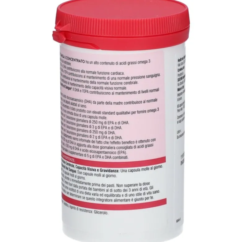 Swisse Omega 3 Concentrato Integratore per Cuore e Pressione 60 Capsule