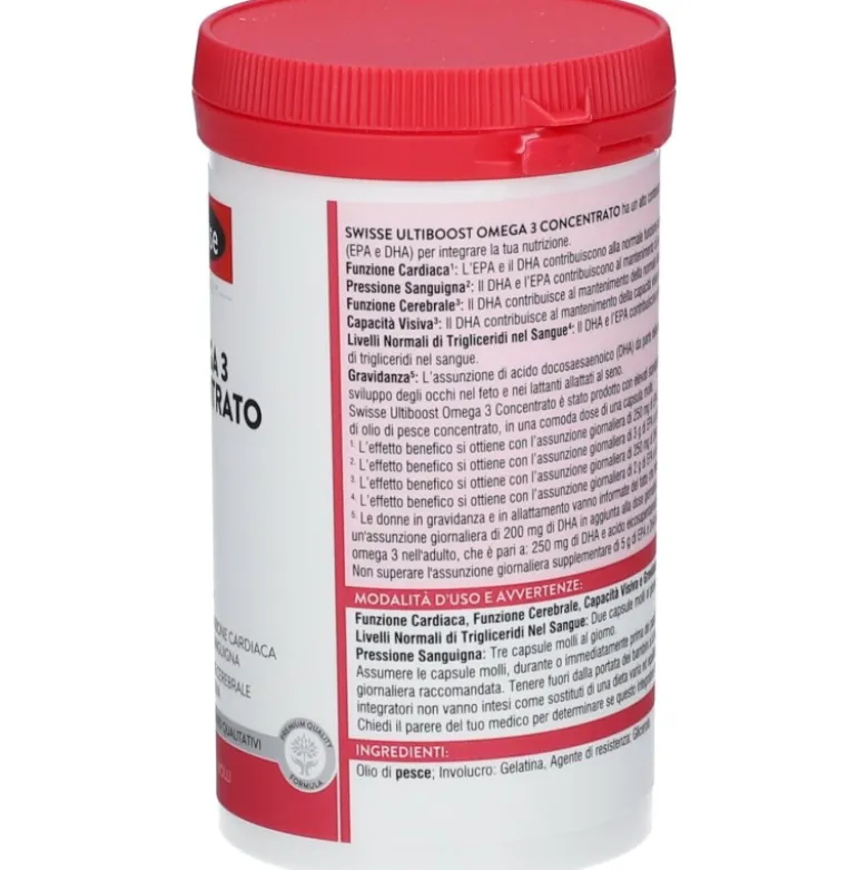 Swisse Omega 3 Concentrato Integratore per Cuore e Pressione 60 Capsule