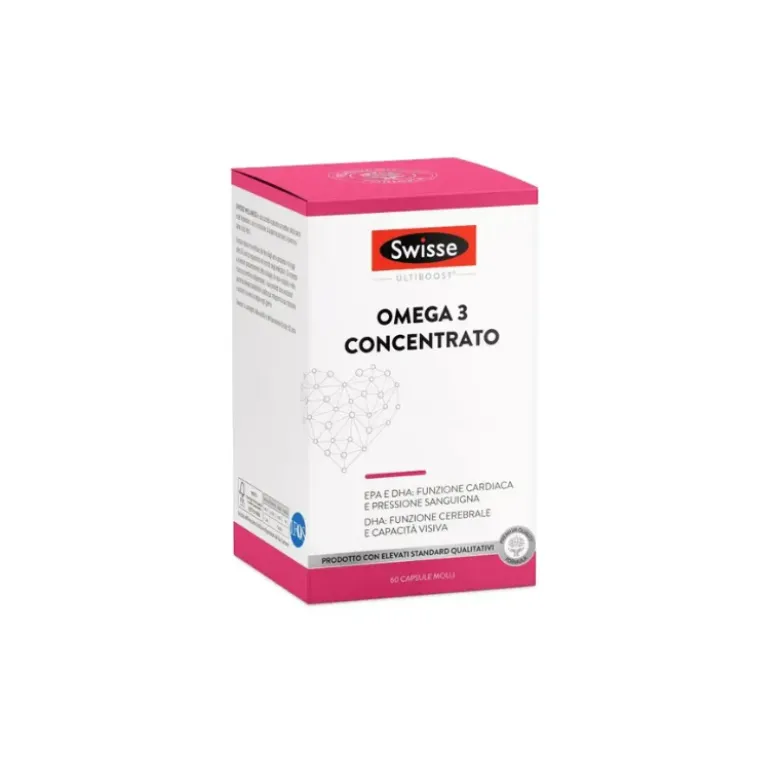 Swisse Omega 3 Concentrato Integratore per Cuore e Pressione 60 Capsule