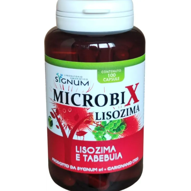 Sygnum Microbix Lisozima e Tabebuia Integratore Antibatterico 100 Capsule