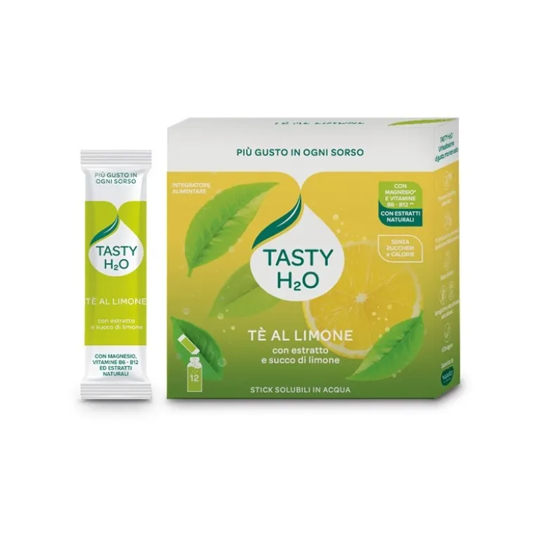 Tasty H2o Te' Al Limone Integratore Stanchezza 12 Stick