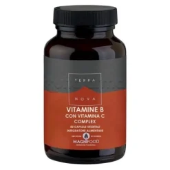 Terranova Complesso di Vitamine B e C Integratore contro Stanchezza 50 Capsule