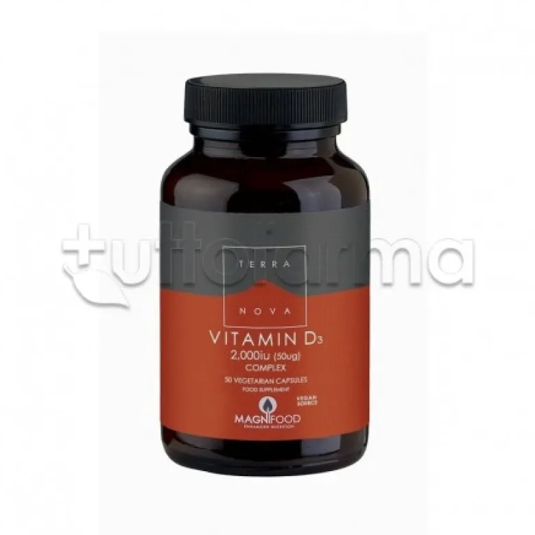 Terranova Complesso di Vitamina D3 2000 UI 50 Capsule