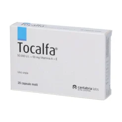 Tocalfa 20 Capsule Molli 50000 UI + 50 mg Vitamina A e Vitamina E