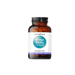 Viridian Ginkgo Leaf Extract per Memoria e Circolazione 60 Capsule Vegetali