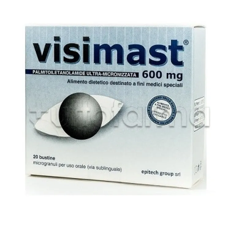 Visimast 600mg Microgranuli Integratore per Salute degli Occhi 20 Bustine