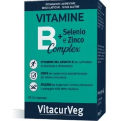 Vitacurveg Vitamina B Complex Integratore di Vitamina B 60 Compresse