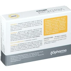 Vita D Fast Integratore per Ossa, Muscoli e Sistema Immunitario 30 Compresse