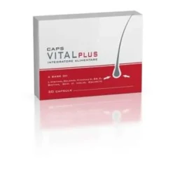 Vital Plus Caps Integratore per Pelle e Capelli, rinforzante e antiossidante, 30 capsule