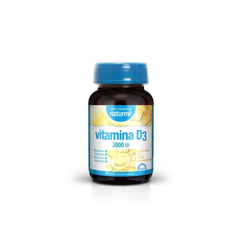 Vitamina D3 2000 UI per Ossa e Sistema Immunitario 60 Capsule