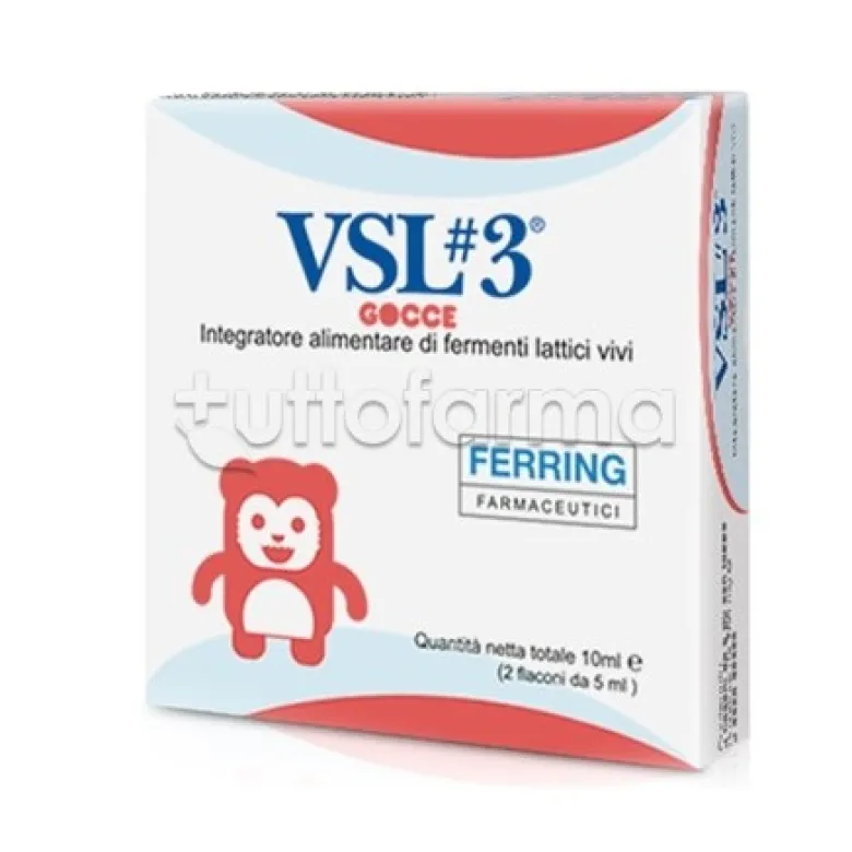 VSL3 Integratore per Flora Intestinale 2 Flaconi da 5ml