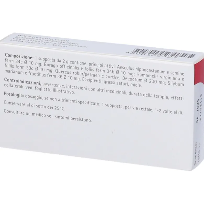 Wala Quercus Compositum Medicinale Omeopatico 10 Supposte
