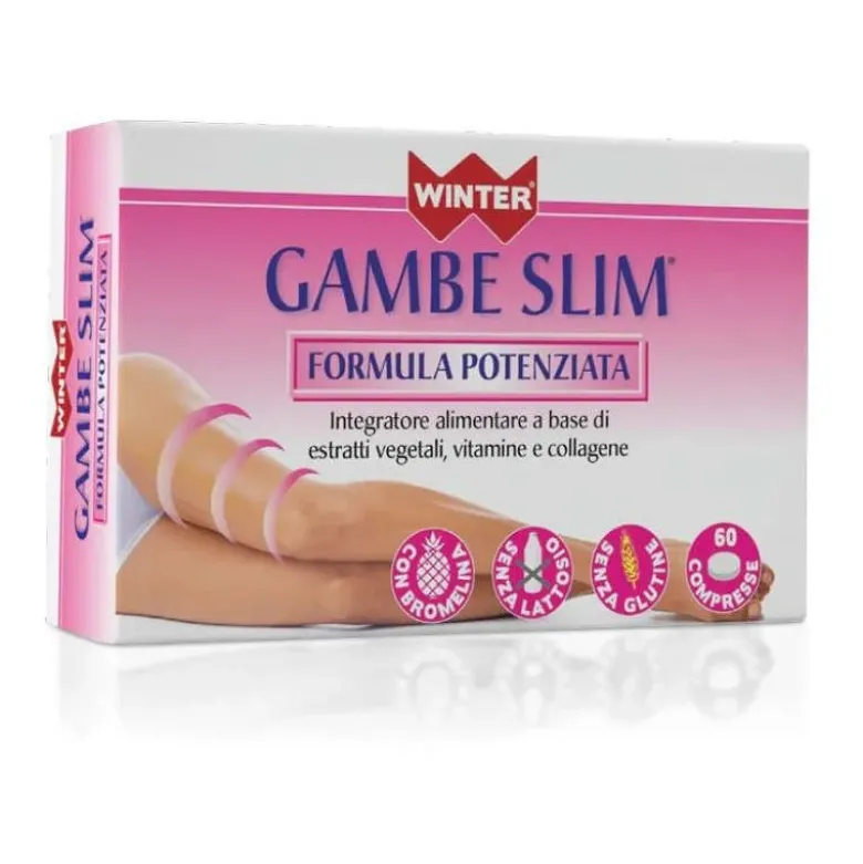 Winter Gambe Slim Integratore Drenante per Drenaggio e Gambe Leggere 30 Compresse