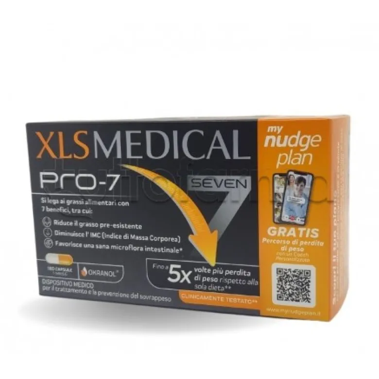 XLS Medical Pro 7 per Controllo e Perdita di Peso 180 Capsule