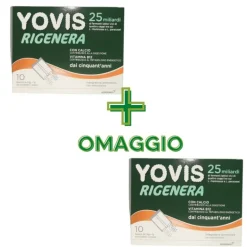 Yovis Rigenera 50+ Fermenti Lattici 50 Anni Mango e Ananas 10 Bustine + CONFEZIONE OMAGGIO