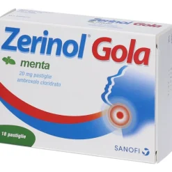 Zerinol Gola Menta per Mal di Gola 18 Pastiglie 20 mg