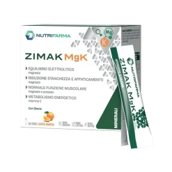Zimak MgK Magnesio Potassio Vitamina C 20 Stick Arancia