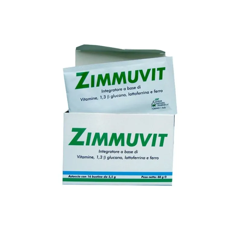 ZIMMUVIT Integratore Alimentare per Sistema Immunitario 16 Bustine da 5,5 g