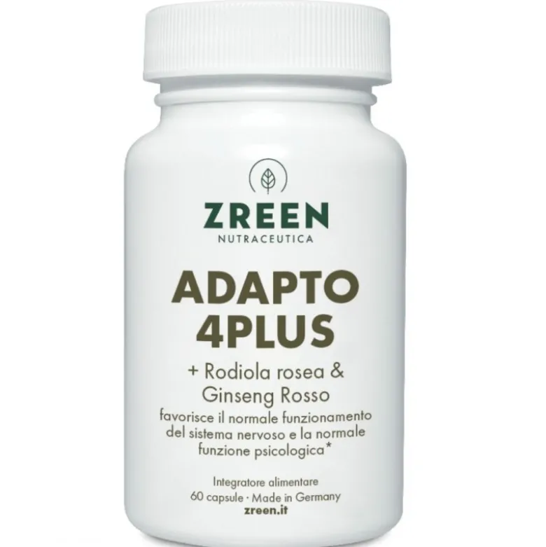 Zreen Natugena Adapto 4Plus Integratore per Stress e Fatica 60 Capsule