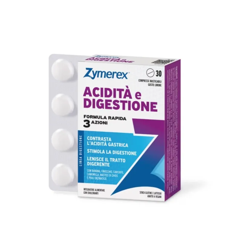 Zymerex Acidità Digestione 30 Compresse Masticabili