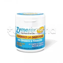 Zymerex Fast Integratore per Digestione Gusto Limone 30 Compresse Masticabili