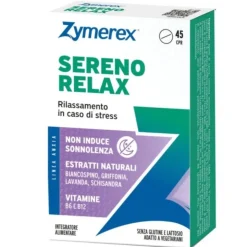 Zymerex Sereno Relax Integratore Rilassante per Stress 45 Compresse